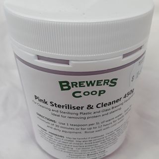 Brewers Coop Pink Steriliser and Cleaner - 600g