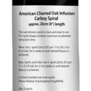 American Dark Charred Oak Infusion Carboy Spiral