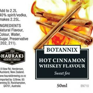 Botannix Hot Cinnamon Whiskey Flavour 50ml