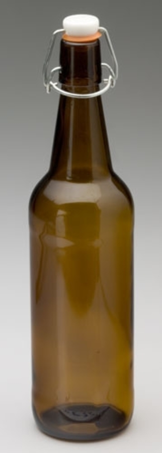 Amber Flip Lid Bottle 500ml