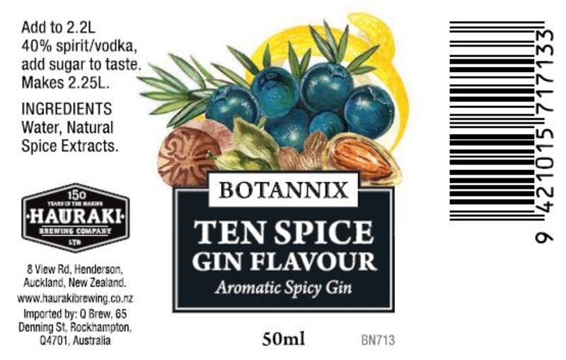 Botannix Ten Spice Gin (Sapphire style)